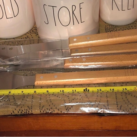 Rae Dunn FLIP. FORK. BBQ. 3 Piece BBQ Set - Picture 4 of 6